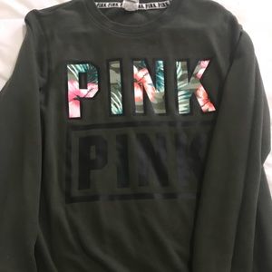 Pink Victoria’s Secret sweatshirt